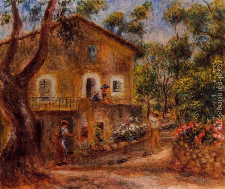 Pierre Auguste Renoir : House in Collett at Cagnes